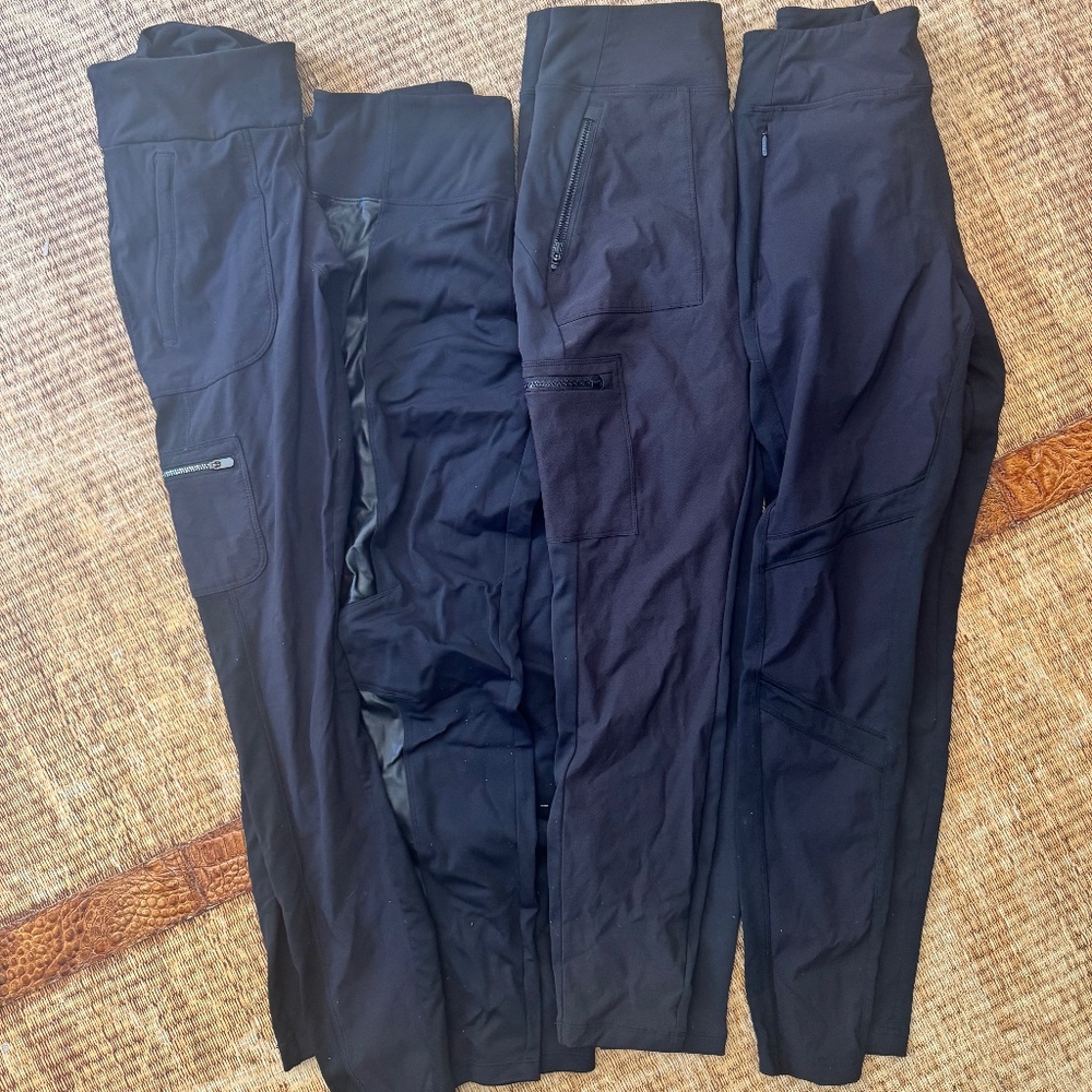 LOT of 4 Athleta Moto Leggins Sz M/8